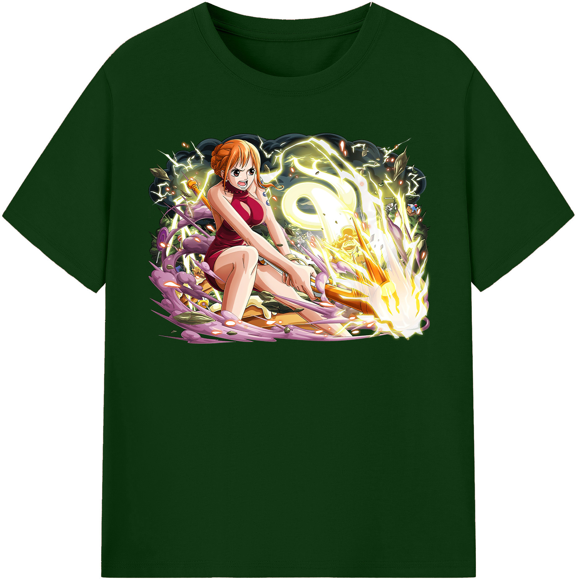 ワンピース ナミ ONE PIECE Nami 綿100％半袖Tシャツ（フロントプリント）